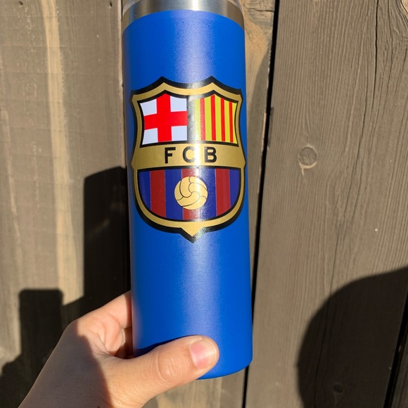 personalized custom 20 oz Triple Insulated Tumblers with aluminum straw - Picture 3 of 9